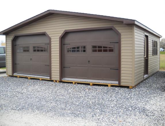 24'x24' 2 Car Peak Garage   w/ Electric Package 